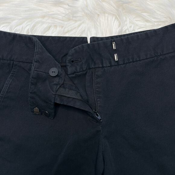 THEORY Black Bennie Shorts Womens Size 4 Summer Comfort Casual Basics Capsule - Picture 2 of 5